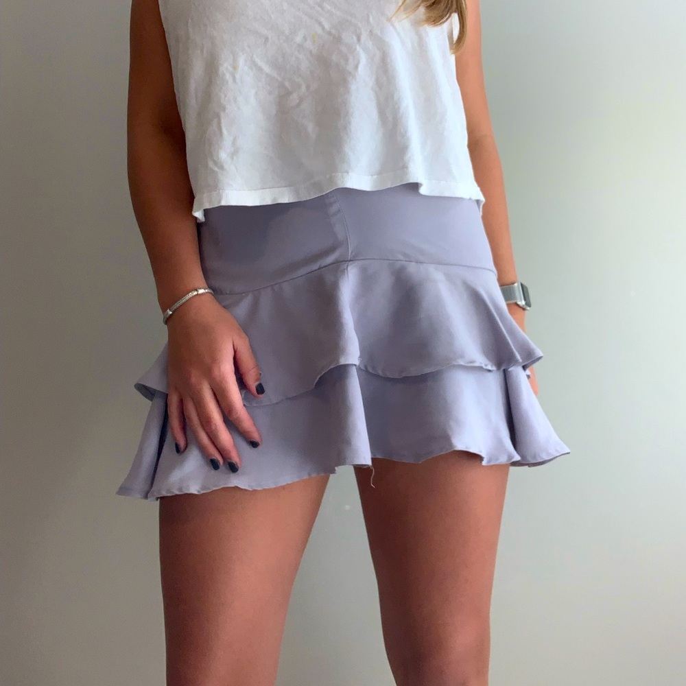 Periwinkle Ruffle Skirt